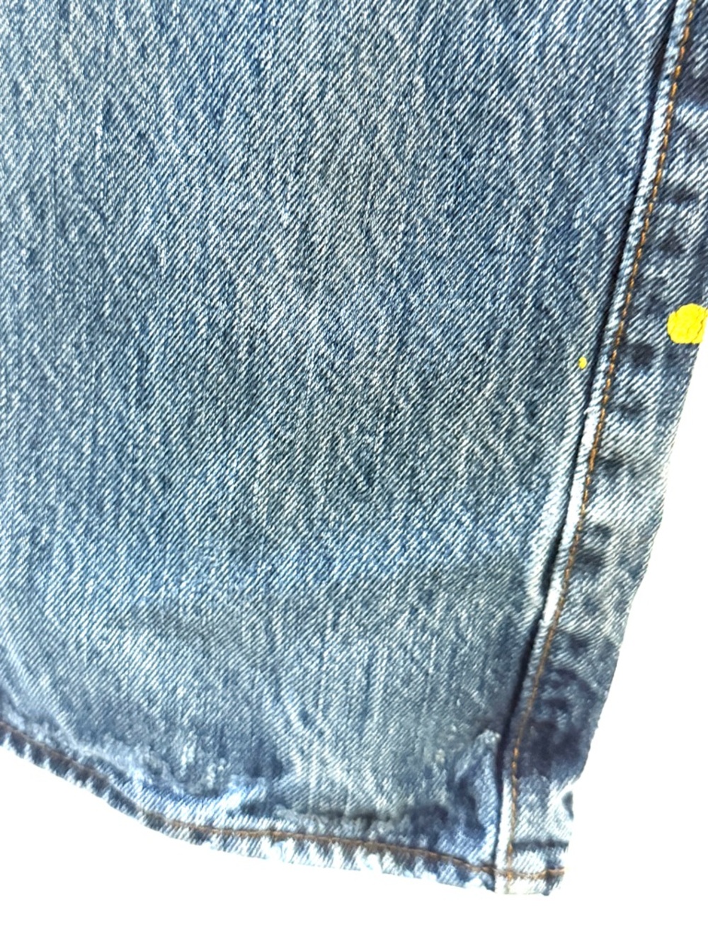 Levi’s 501 Farmer Owned Distressed Faded Working Man’s Straight-Leg Work Jeans - Picture 9 of 13